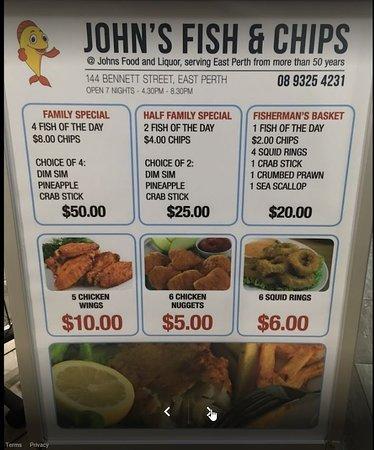John's Fish and Chips Perth